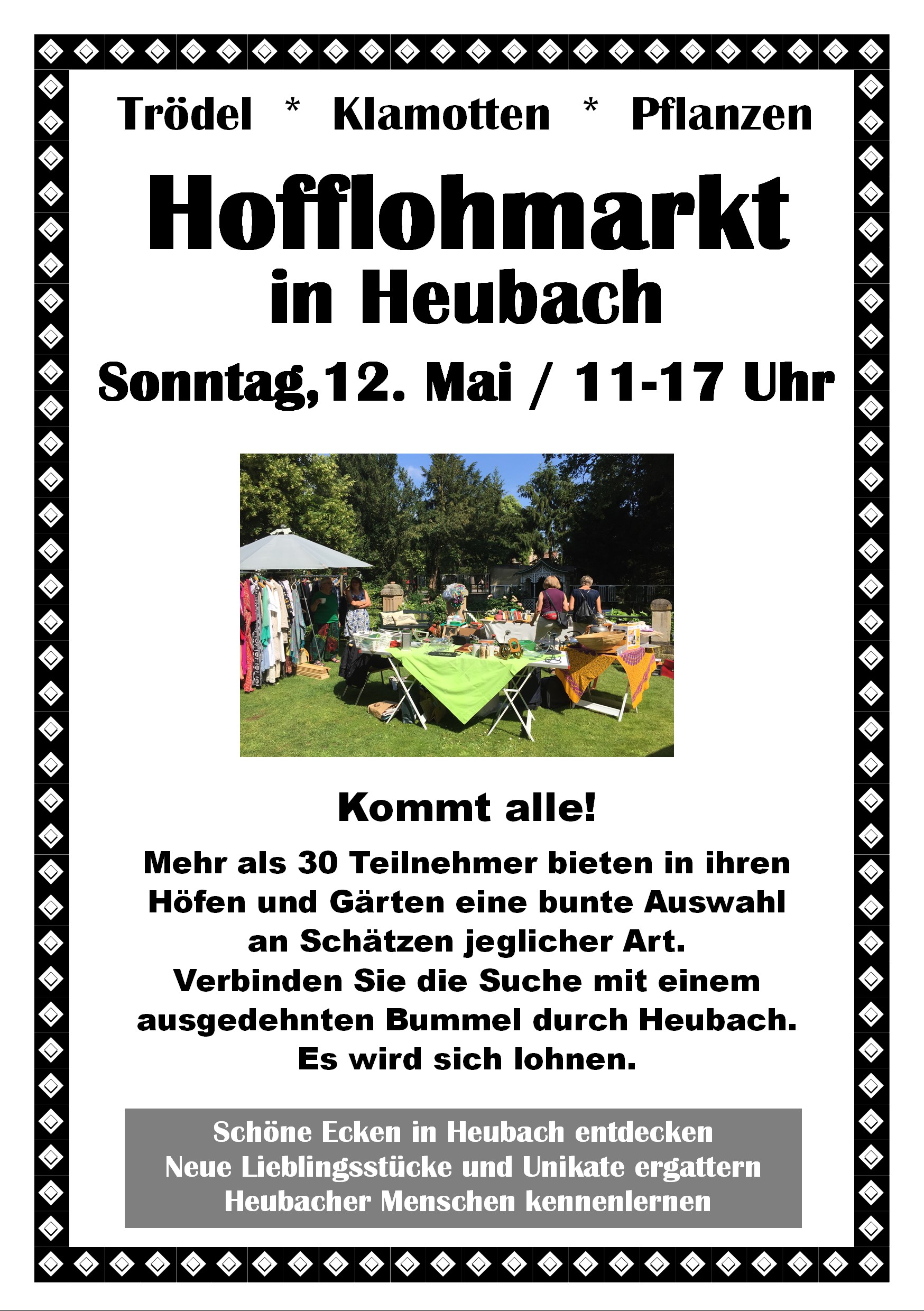 Plakat Hofflohmarkt