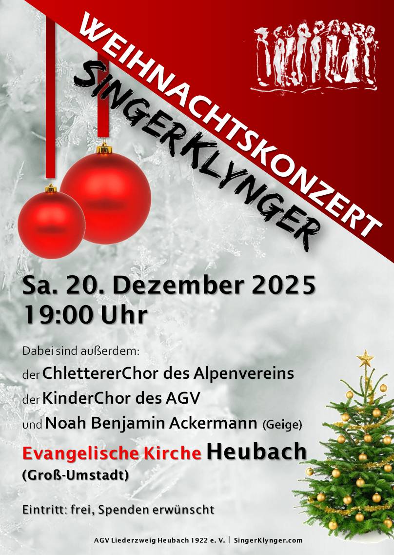 2025 Singerklynger Weihnachtskonzert